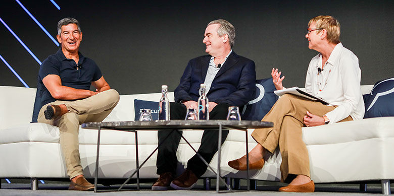 Kayak founders Steve Hafner and Paul English at The Phocuswright Conference in November. Kayak founders Steve Hafner and Paul English at The Phocuswright Conference in November.